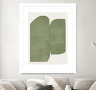 Green Paper Cut Modern by THE MIUUS STUDIO on GIANT ART - watercolor abstract