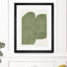 Green Paper Cut Modern by THE MIUUS STUDIO on GIANT ART - watercolor abstract