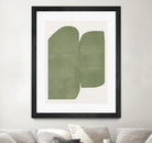 Green Paper Cut Modern by THE MIUUS STUDIO on GIANT ART - watercolor abstract