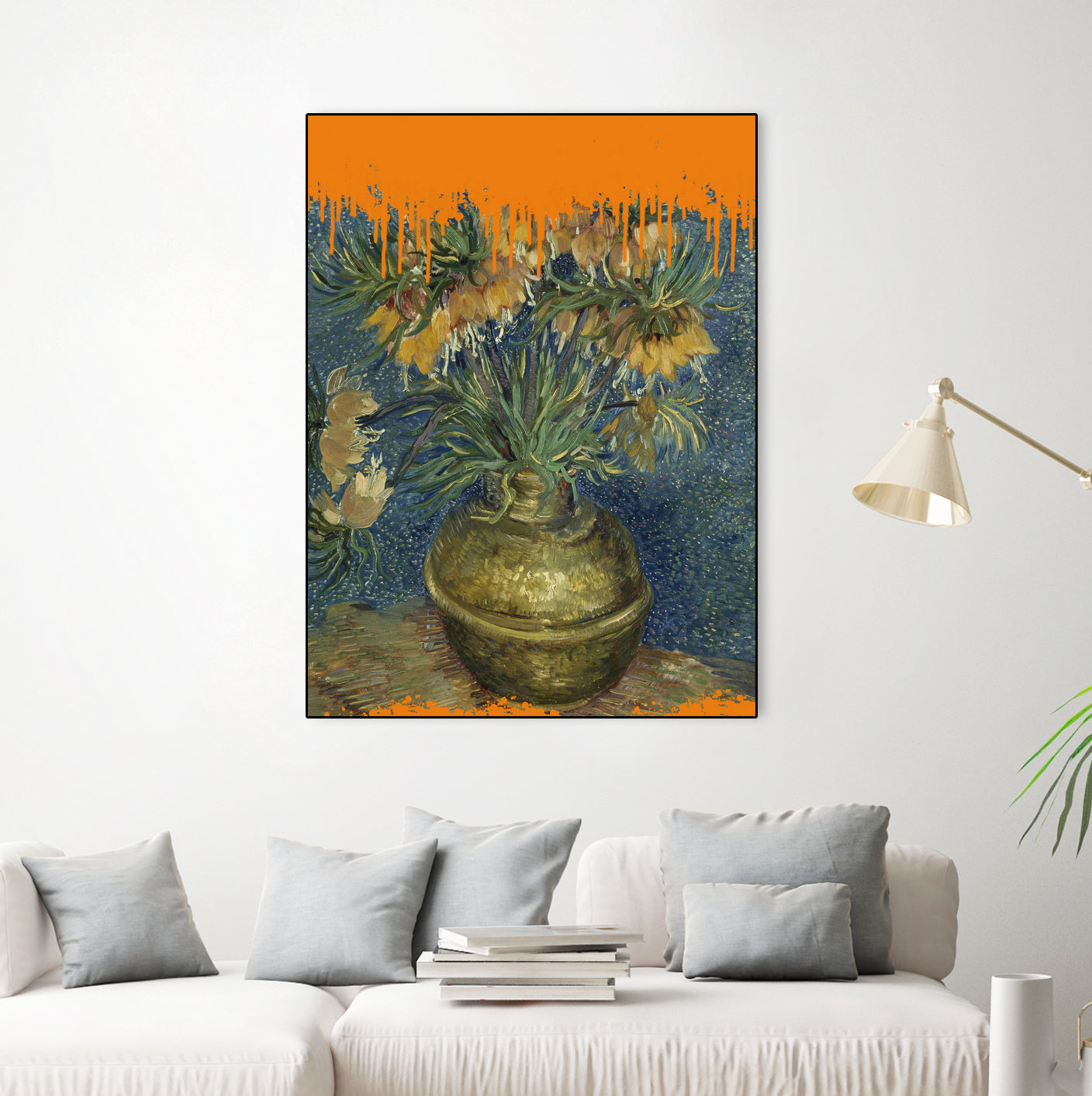 Collage Sunflowers and the splash Van Gogh by The on GIANT ART - art concept