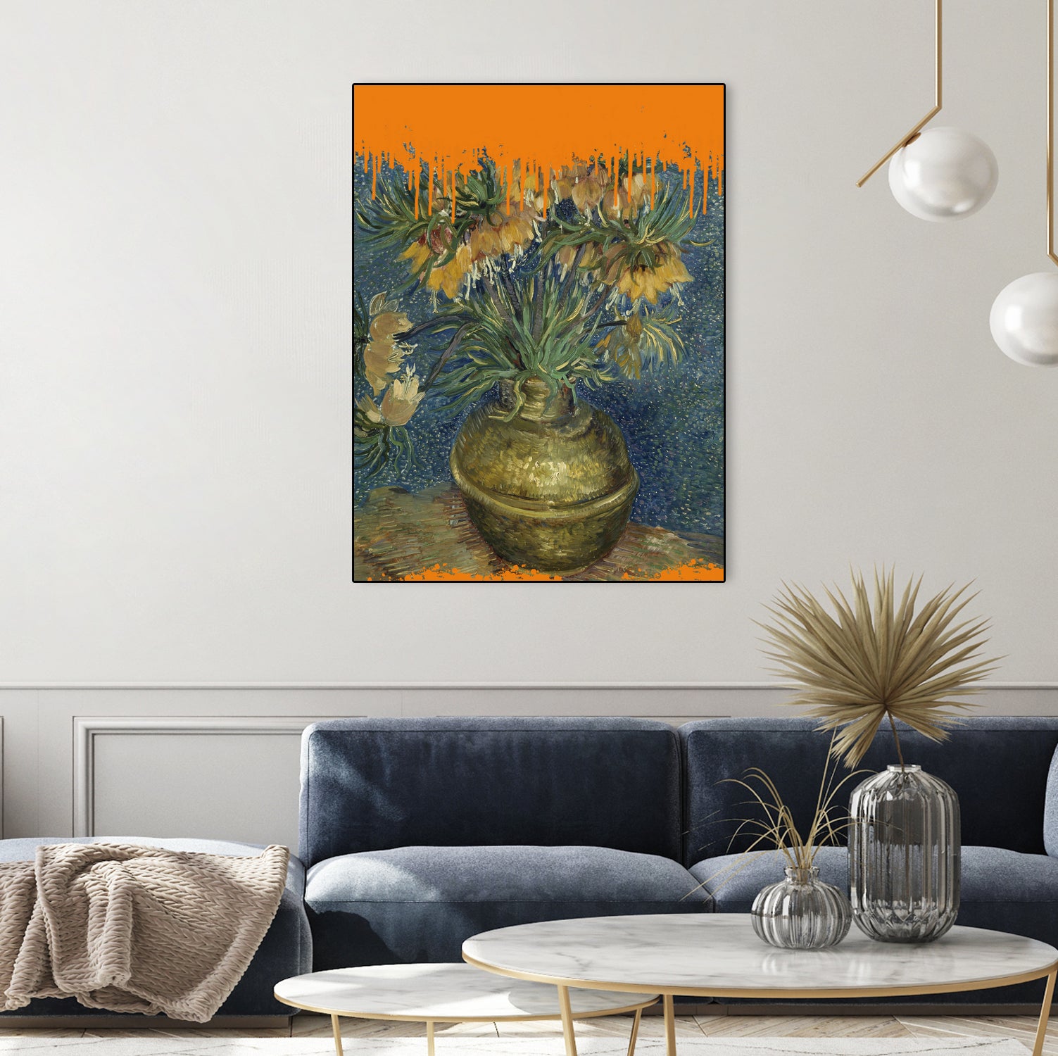 Collage Sunflowers and the splash Van Gogh by The on GIANT ART - art concept