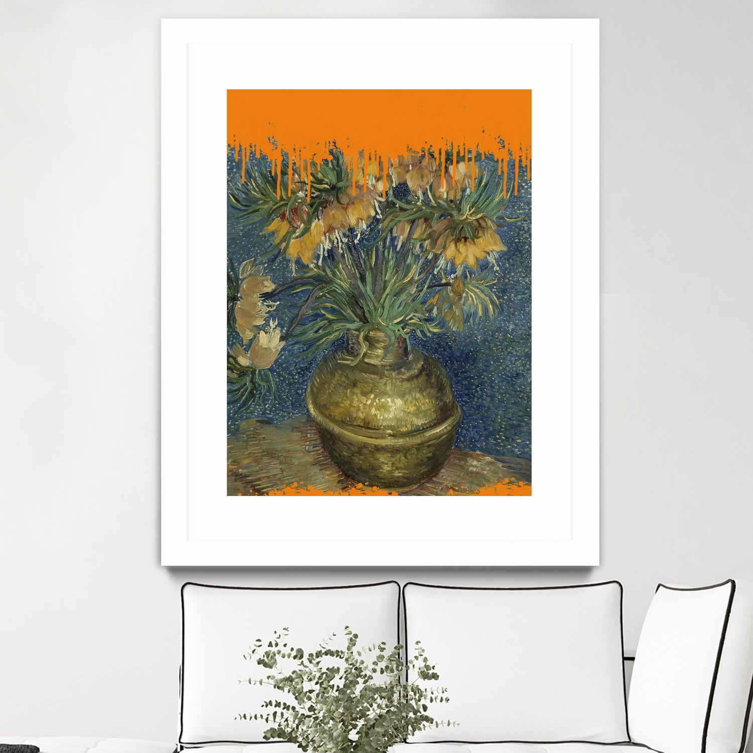 Collage Sunflowers and the splash Van Gogh by The on GIANT ART - art concept