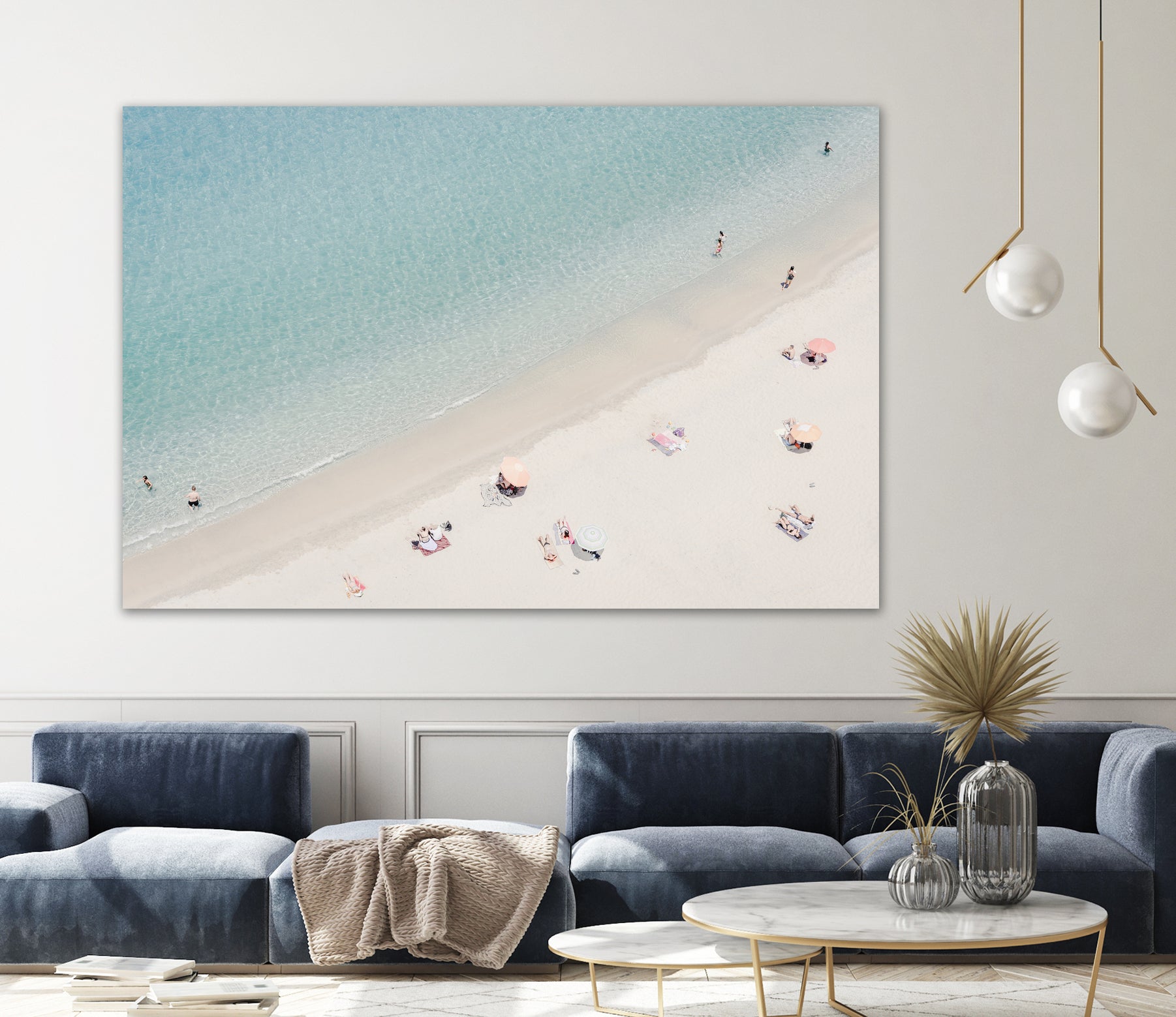 Aerial beach view by Photolovers on GIANT ART - landscape sunbathing