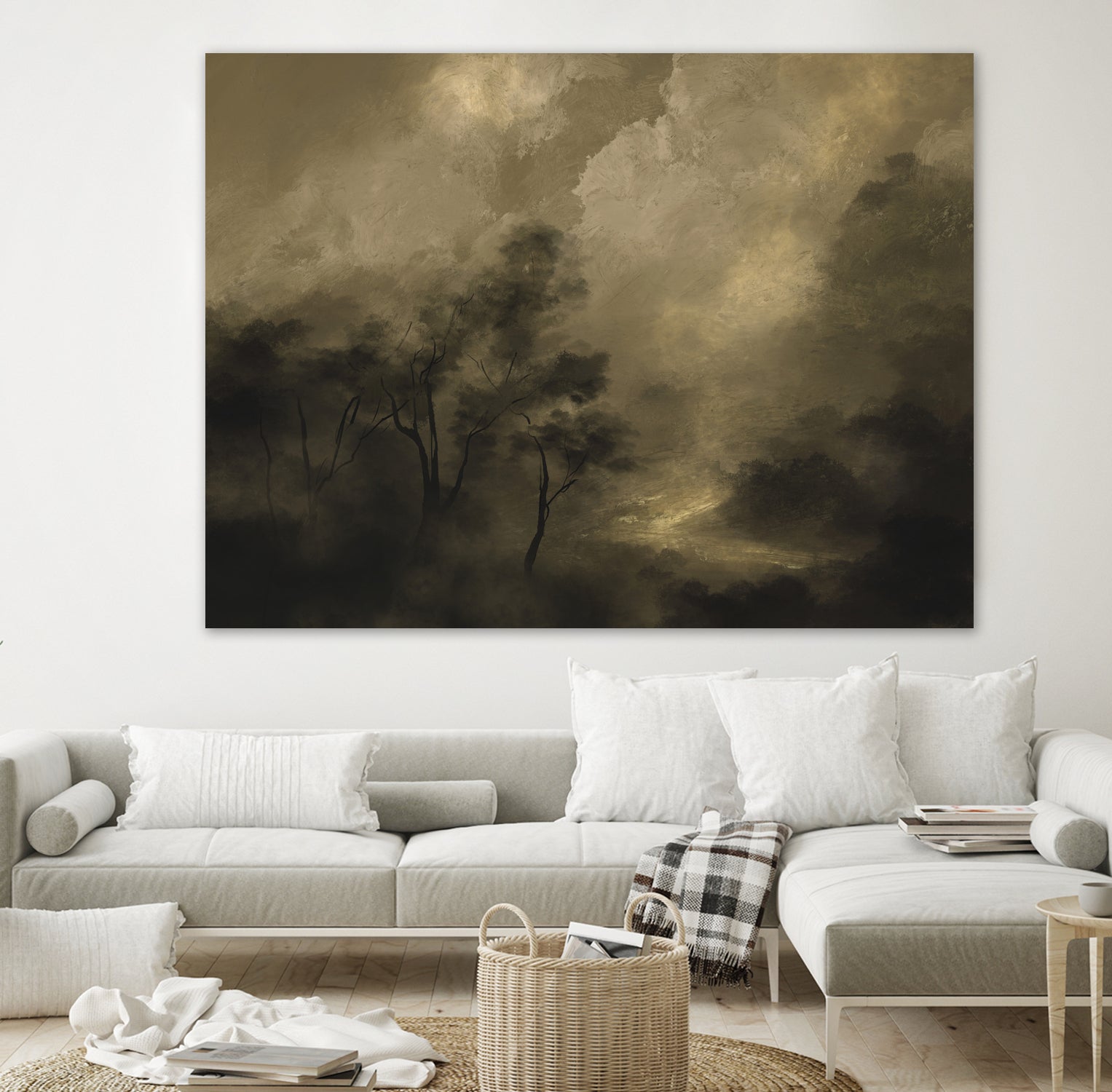 Moody Woods by Dan Hobday on GIANT ART - green hobday