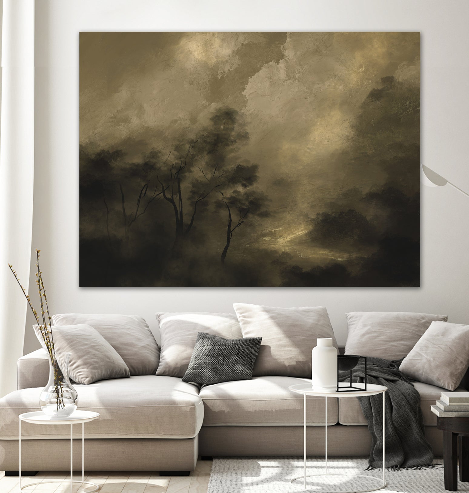 Moody Woods by Dan Hobday on GIANT ART - green hobday