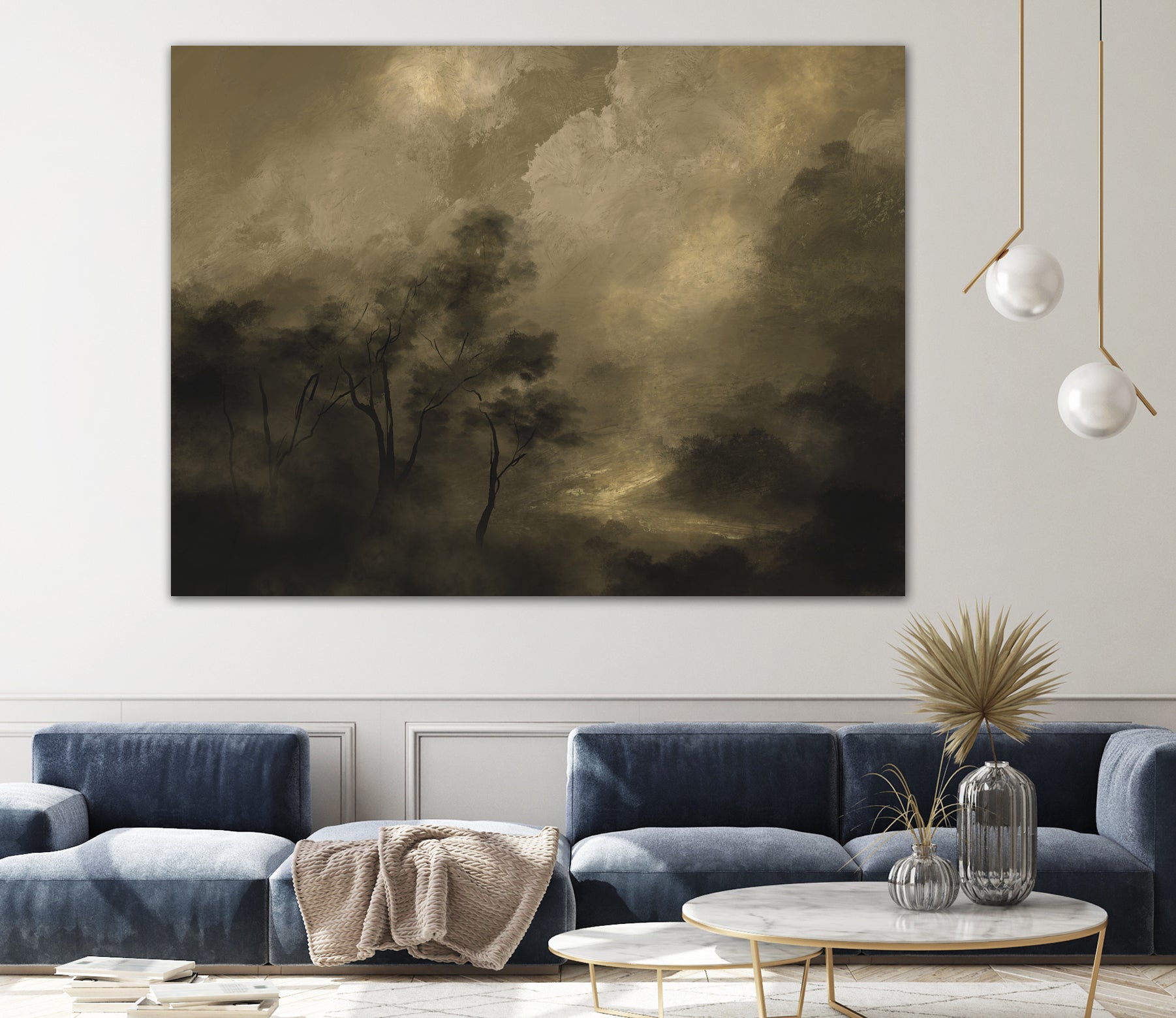 Moody Woods by Dan Hobday on GIANT ART - green hobday