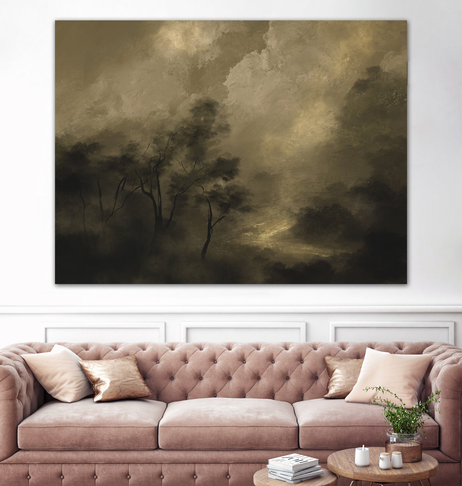 Moody Woods by Dan Hobday on GIANT ART - green hobday