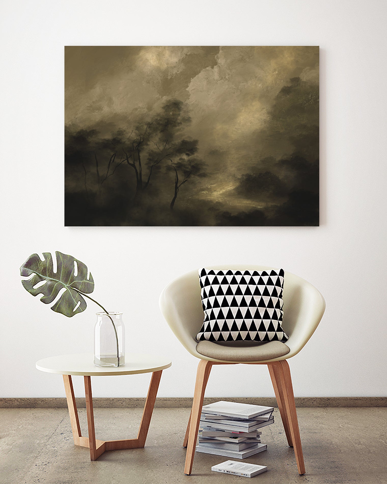 Moody Woods by Dan Hobday on GIANT ART - green hobday