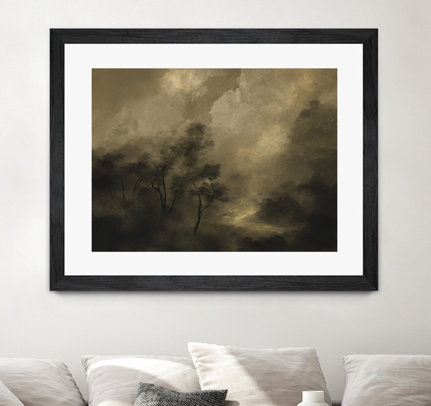 Moody Woods by Dan Hobday on GIANT ART - green hobday
