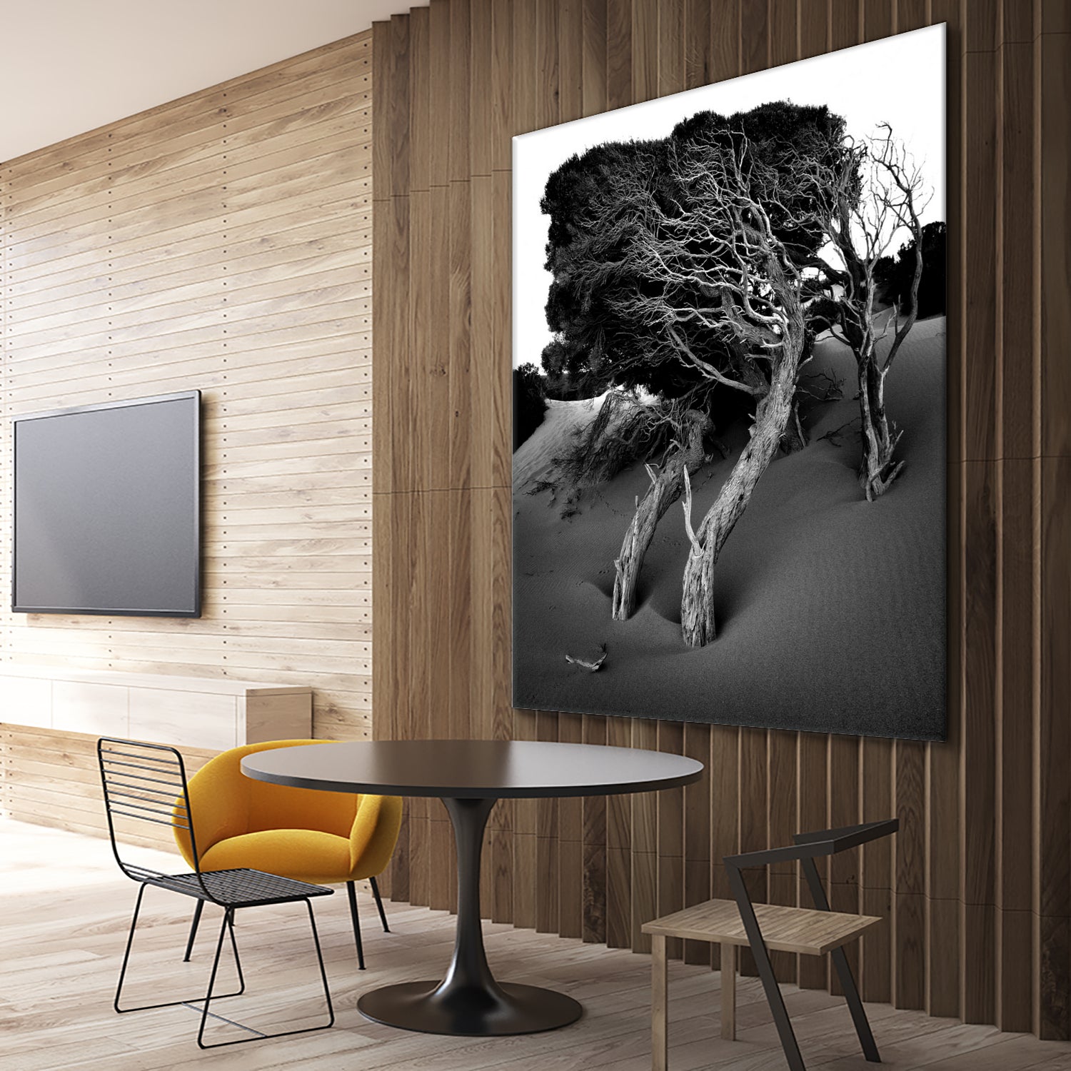 Windswept Tree by Injidup Western Australia on GIANT ART - black and white mark