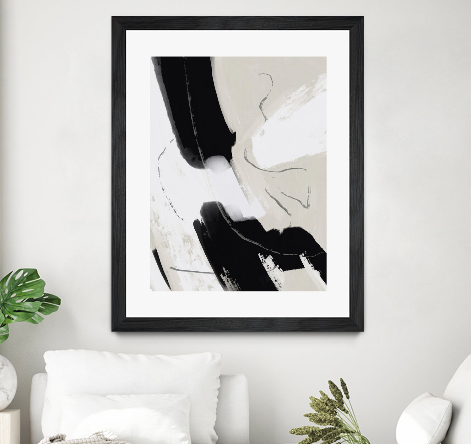 Paint abstract black and white by Little on GIANT ART - dean