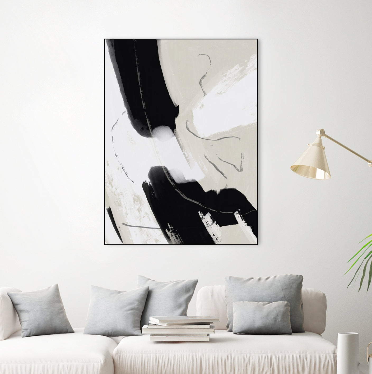 Paint abstract black and white by Little on GIANT ART - dean