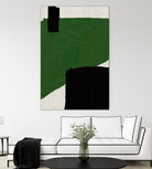 Green Beige Black Oil Abstract Painting by THE MIUUS STUDIO on GIANT ART - abstract child art