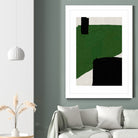 Green Beige Black Oil Abstract Painting by THE MIUUS STUDIO on GIANT ART - abstract child art