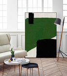 Green Beige Black Oil Abstract Painting by THE MIUUS STUDIO on GIANT ART - abstract child art