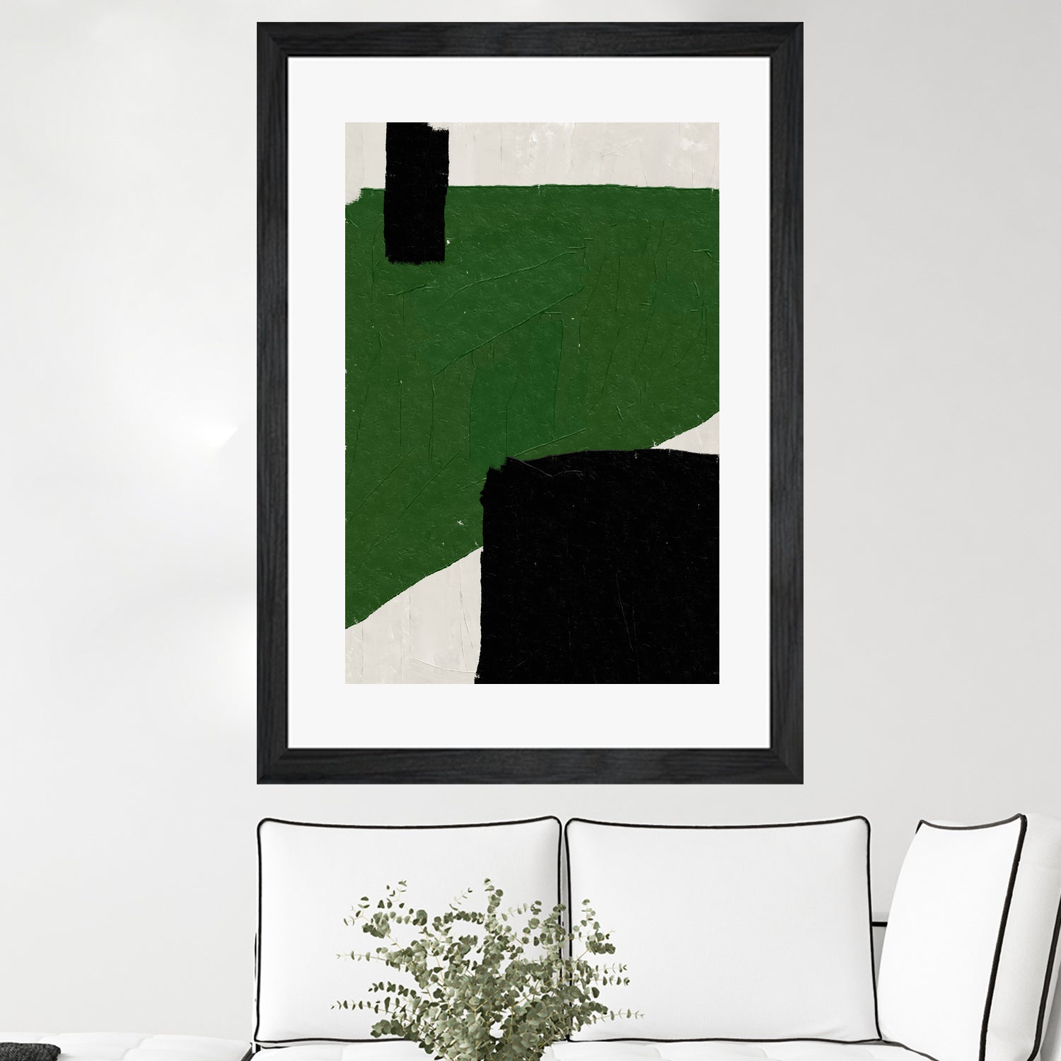 Green Beige Black Oil Abstract Painting by THE MIUUS STUDIO on GIANT ART - abstract child art