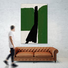 Green Black Oil Abstract by THE MIUUS STUDIO on GIANT ART - abstract painting