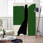 Green Black Oil Abstract by THE MIUUS STUDIO on GIANT ART - abstract painting