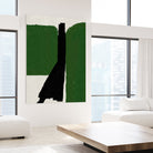 Green Black Oil Abstract by THE MIUUS STUDIO on GIANT ART - abstract painting