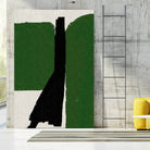 Green Black Oil Abstract by THE MIUUS STUDIO on GIANT ART - abstract painting