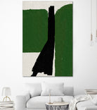 Green Black Oil Abstract by THE MIUUS STUDIO on GIANT ART - abstract painting