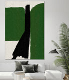 Green Black Oil Abstract by THE MIUUS STUDIO on GIANT ART - abstract painting