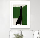 Green Black Oil Abstract by THE MIUUS STUDIO on GIANT ART - abstract painting