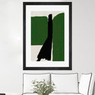 Green Black Oil Abstract by THE MIUUS STUDIO on GIANT ART - abstract painting