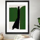 Green Black Oil Abstract by THE MIUUS STUDIO on GIANT ART - abstract painting