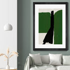 Green Black Oil Abstract by THE MIUUS STUDIO on GIANT ART - abstract painting