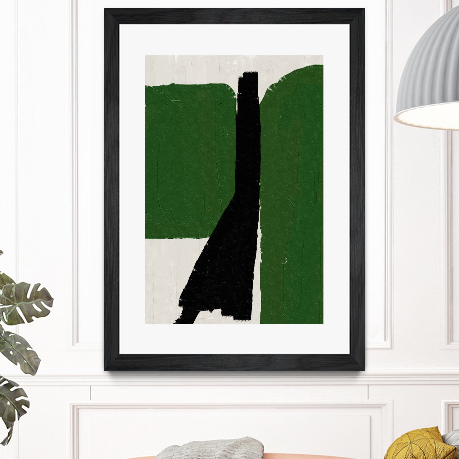 Green Black Oil Abstract by THE MIUUS STUDIO on GIANT ART - abstract painting