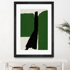 Green Black Oil Abstract by THE MIUUS STUDIO on GIANT ART - abstract painting