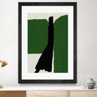 Green Black Oil Abstract by THE MIUUS STUDIO on GIANT ART - abstract painting