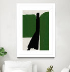 Green Black Oil Abstract by THE MIUUS STUDIO on GIANT ART - abstract painting