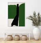 Green Black Oil Abstract by THE MIUUS STUDIO on GIANT ART - abstract painting