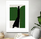 Green Black Oil Abstract by THE MIUUS STUDIO on GIANT ART - abstract painting