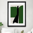 Green Black Oil Abstract by THE MIUUS STUDIO on GIANT ART - abstract painting