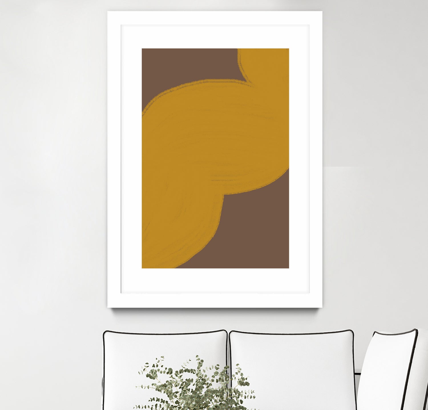 Brown Mustard Artwork by THE on GIANT ART - illustration yellow