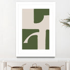 Green Beige Modern by THE on GIANT ART - illustration drawing