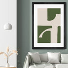 Green Beige Modern by THE on GIANT ART - illustration drawing