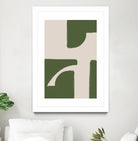 Green Beige Modern by THE on GIANT ART - illustration drawing