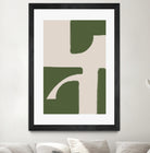 Green Beige Modern by THE on GIANT ART - illustration drawing