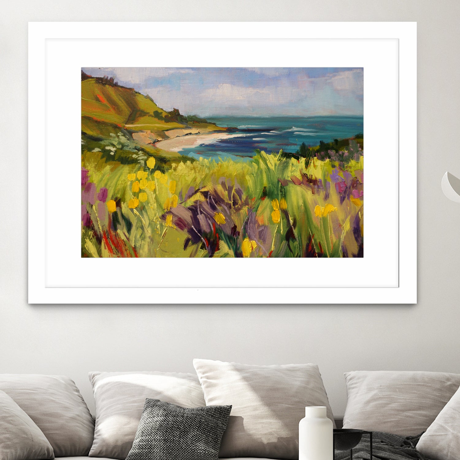 Coastal California  by Maxine Shore  on GIANT ART - green landscape  coast