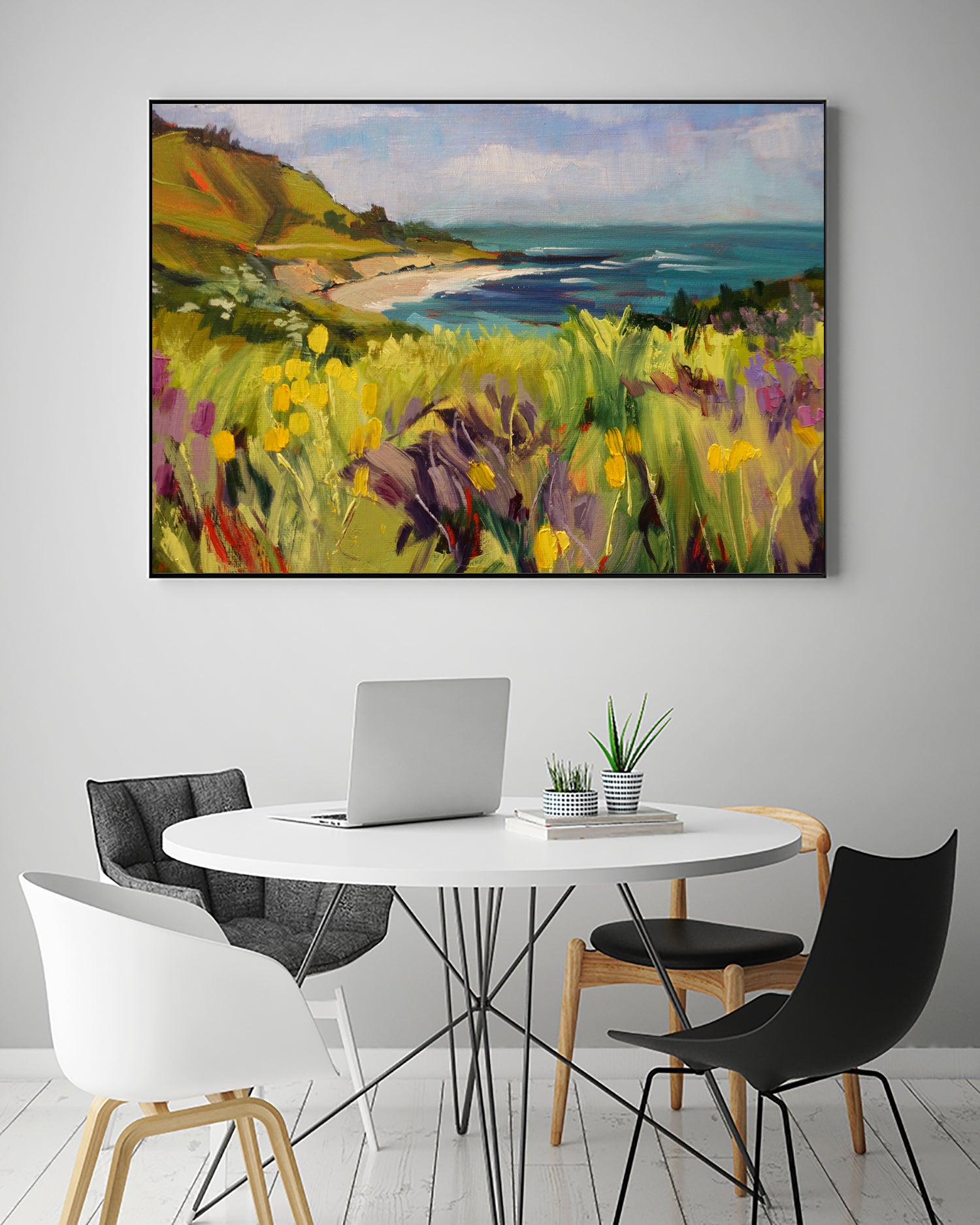 Coastal California  by Maxine Shore  on GIANT ART - green landscape  coast