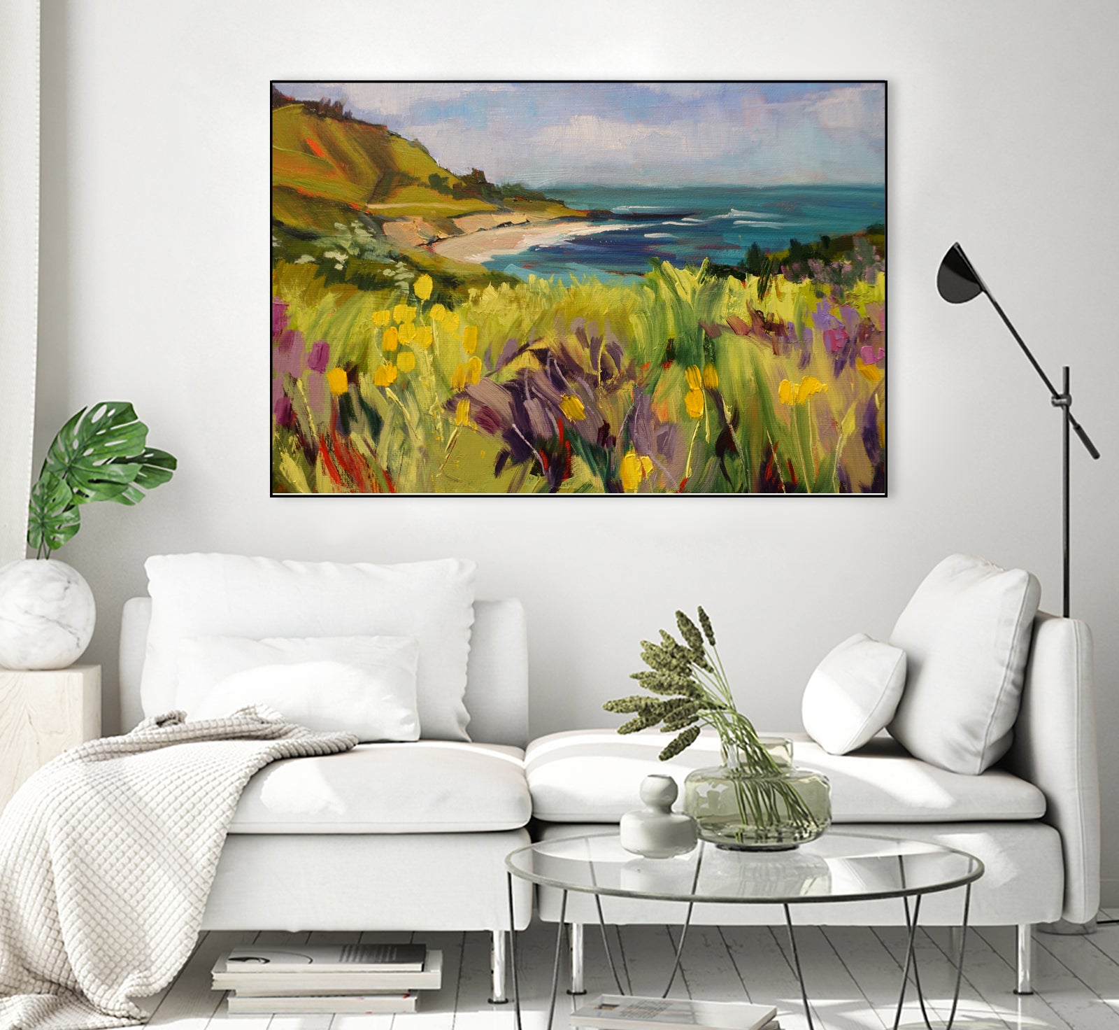 Coastal California  by Maxine Shore  on GIANT ART - green landscape  coast