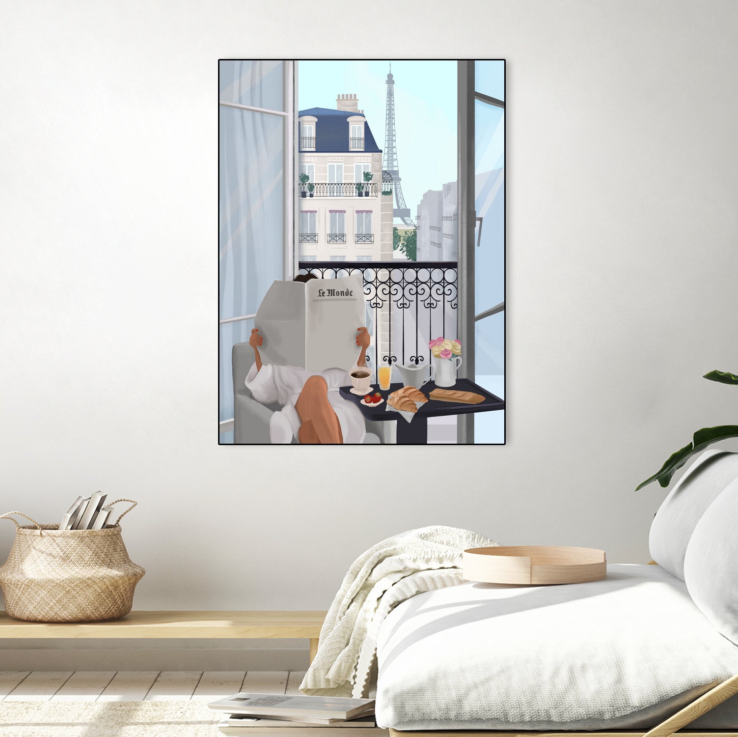 Paris Balcony by Petra Lizde on GIANT ART - illustration  paris 