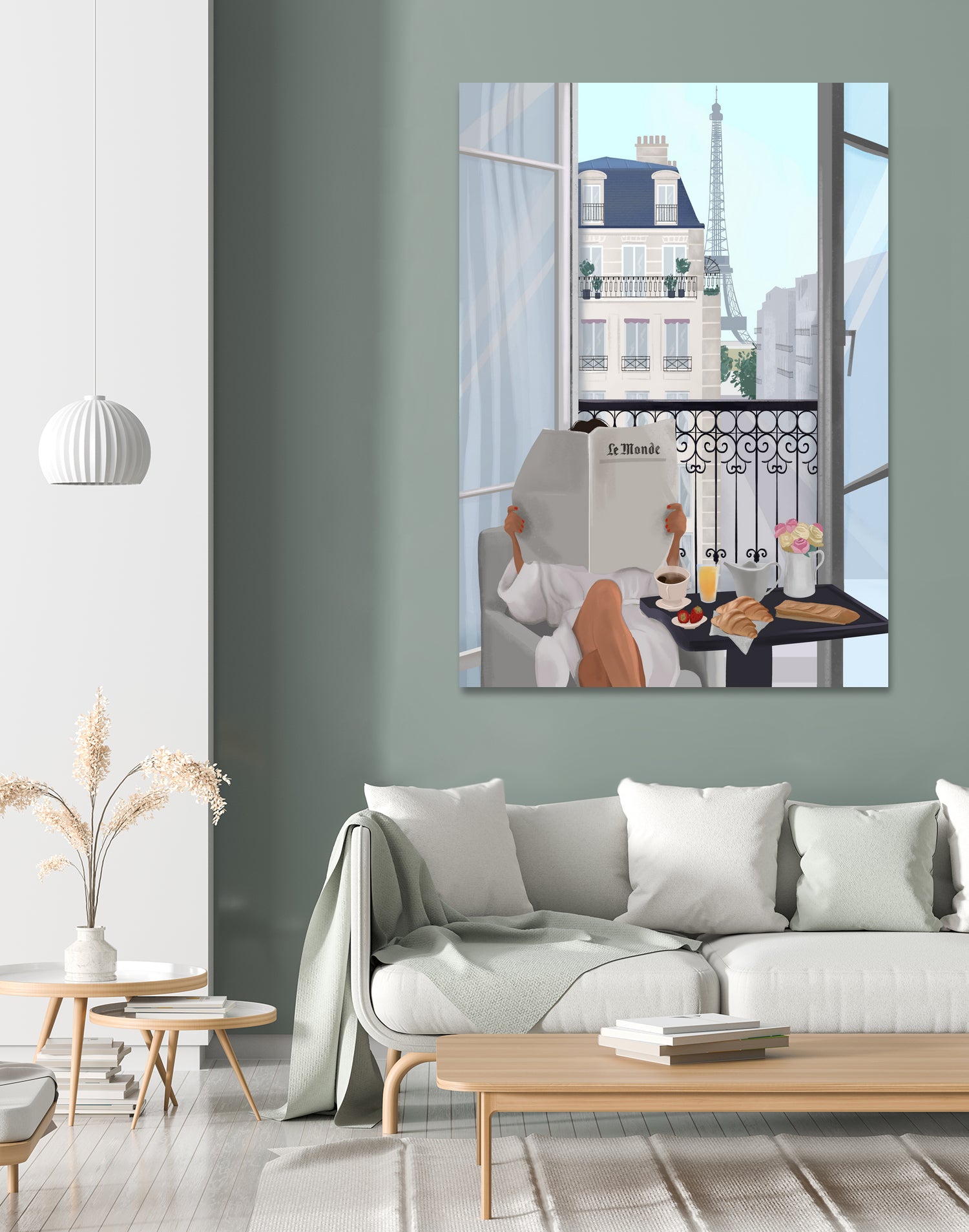 Paris Balcony by Petra Lizde on GIANT ART - illustration  paris 