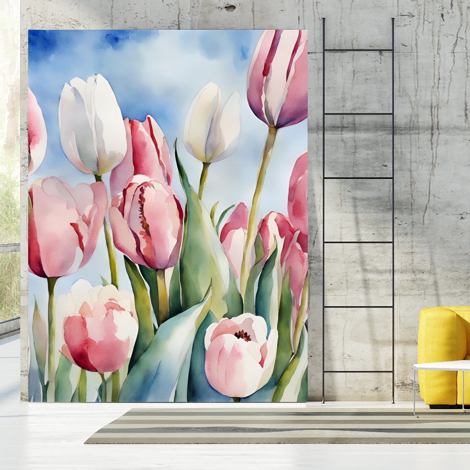 Tulpenfeld by Ohkimiko on GIANT ART - illustration tulpen