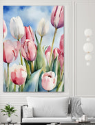 Tulpenfeld by Ohkimiko on GIANT ART - illustration tulpen