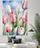 Tulpenfeld by Ohkimiko on GIANT ART - illustration tulpen